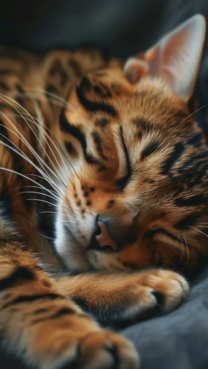 Brown rosetted Bengal kitten